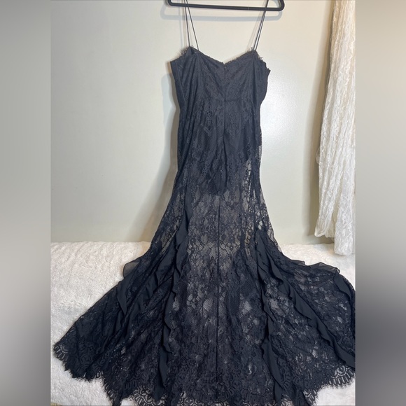 Free People For Love & Lemons Shirley Lace Bodysuit Maxi Dress L - Picture 7 of 9